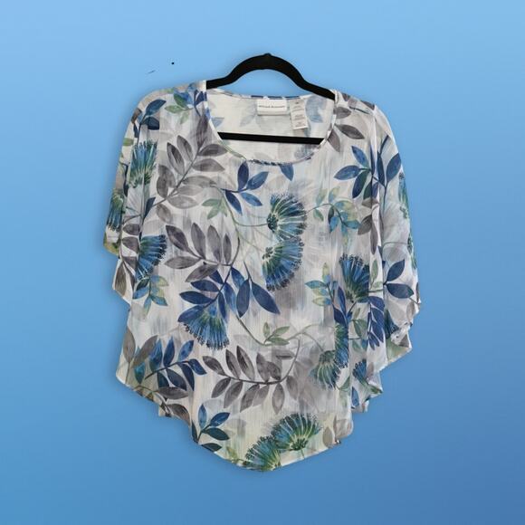 Alfred Dunner Petite Blouse - Floral Design, Size 12P - Picture 1 of 8
